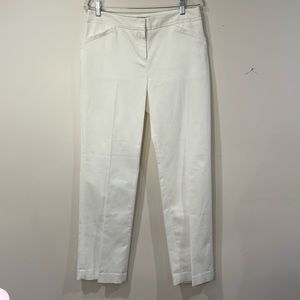 Rafaella “curvy” elegant white pants business beach casual. Size 8.